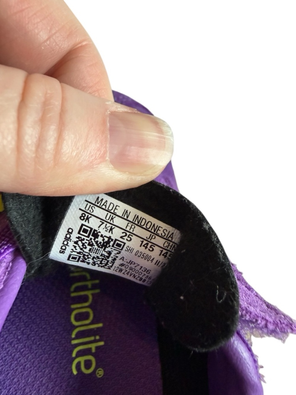 adidas Kids Gazelle Suede Sneaker - Purple with Neon green Stripes - Picture 4 of 11